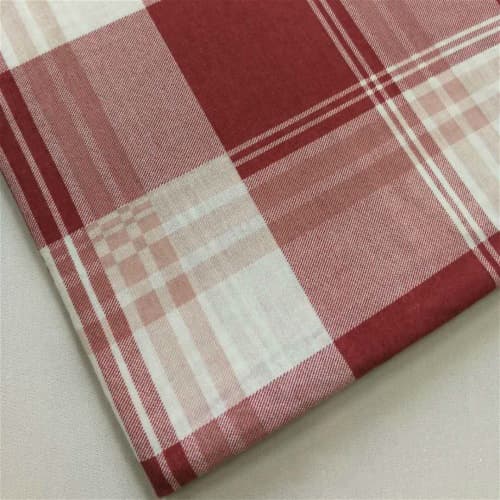 Non_elastic Pure Polyester Fabric with Large Grid Print